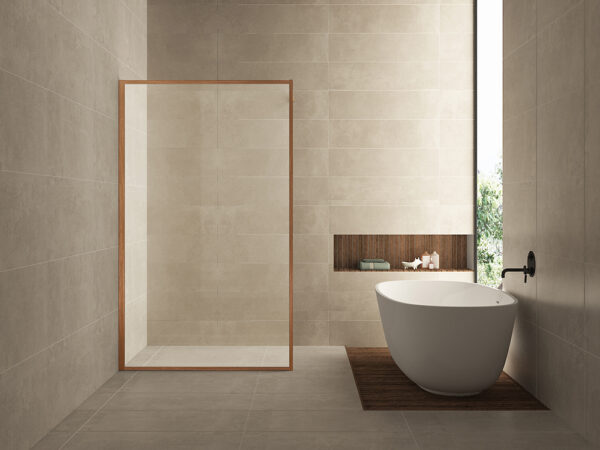 Square inloopdouche 900 x 2000 x 8 mm nano helder glas/geborsteld brons koper 203303