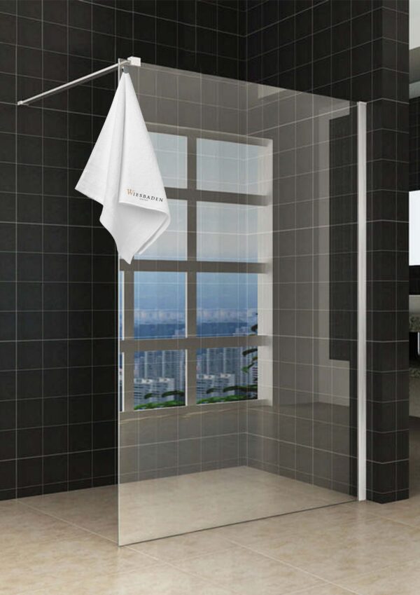 Sita inloopdouche met handdoekhouder 140x200 cm chroom/8 mm helder glas met Nano coating 203409