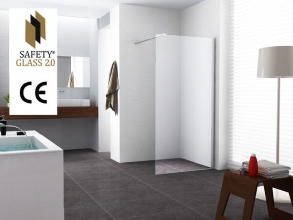 Graffic inloopdouche 1000 x 2000 x 10 mm nano safety glass folie helder glas/chroom 203757