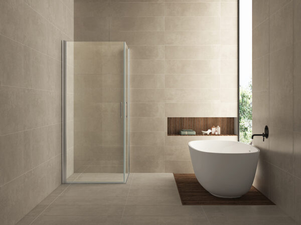 Salone cabine met 2 draaideuren 900 x 900 x 2000 x 8 mm nano helder glas/chroom 203845