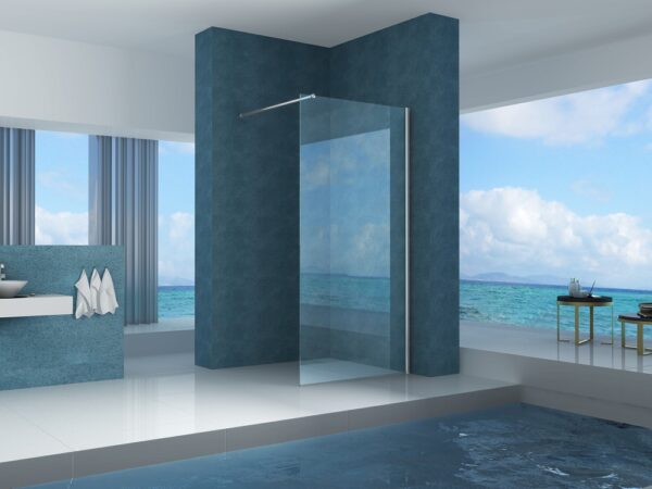 Eco inloopdouche 700 x 2000 x 8 mm nano helder glas/chroom 204049