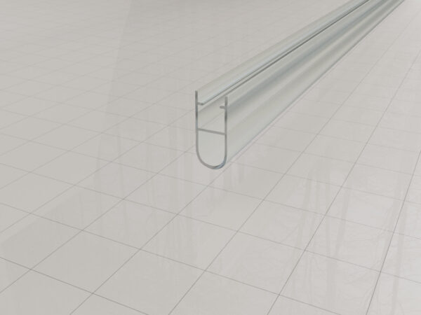 Type 1 rubberen waterkering 200 x 0,5 cm transparant 205061