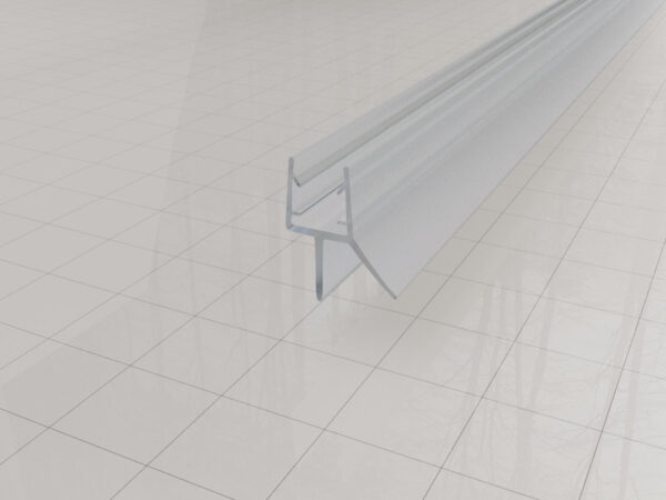 Rubberen waterkering 200 x 0,8 cm transparant 205062