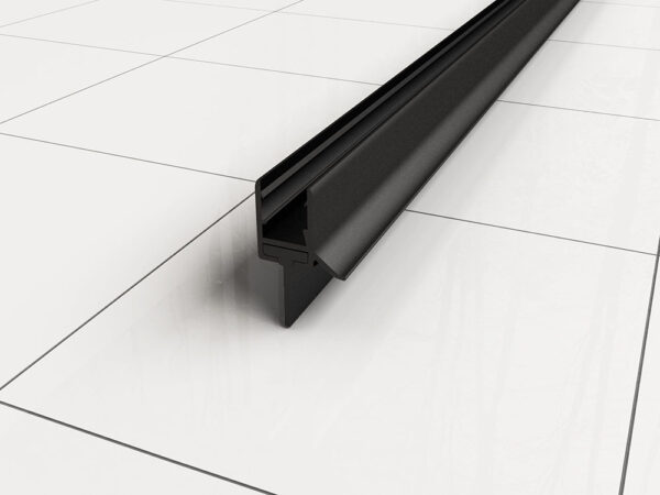 Rubberen waterkering 200 x 1 cm zwart 205073