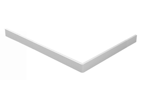 Voorzetpaneel met poten voor douchebak 140 x 90 x 4 cm glans wit 213523