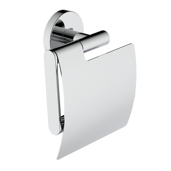 Alonzo toiletrolhouder met klep chroom 288030