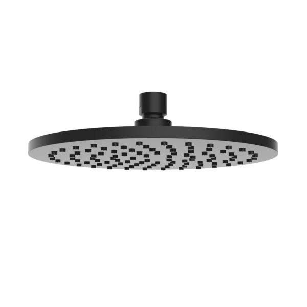 UniMatch hoofddouche rond 20 x 1,2 cm mat zwart 292815