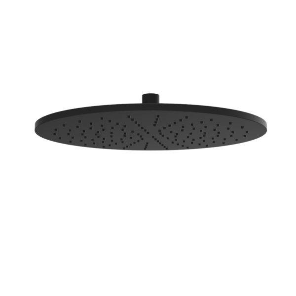 UniMatch hoofddouche rond 30 x 0,8 cm mat zwart 292816