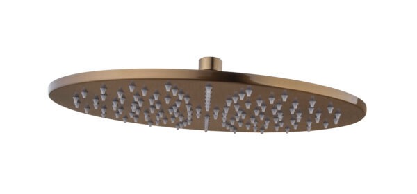 UniMatch hoofddouche rond 30 x 0,8 cm geborsteld brons koper 292829