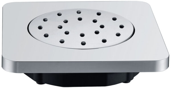 Zijdouche verstelbaar inbouw vierkant 13,5 cm chroom 293851