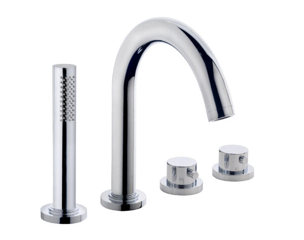 Caral afbouwdeel badrandthermostaat 4-gats chroom 293999