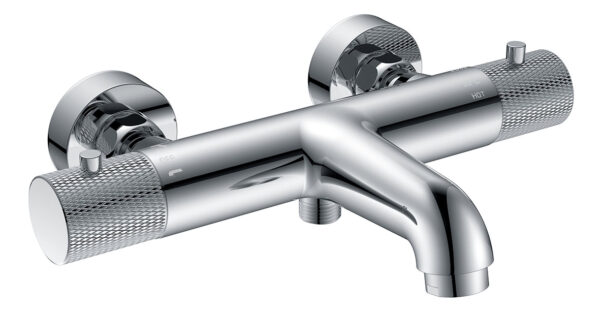 Ribbd thermostatische badmengkraan hartafstand 15 cm chroom 295360