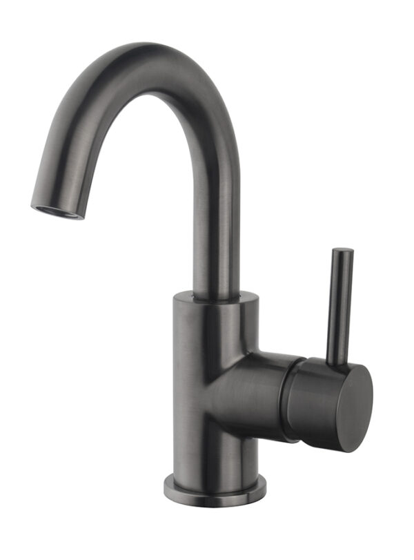 Caral wastafelkraan met draaibare uitloop gunmetal 297114