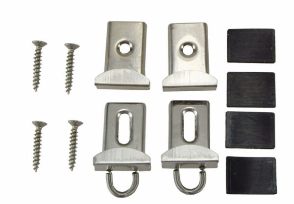 Spiegelklemmen 4 stuks chroom 313563