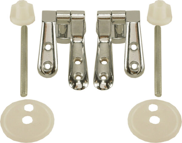 bevestigingset WC zitting hout chroom 323297
