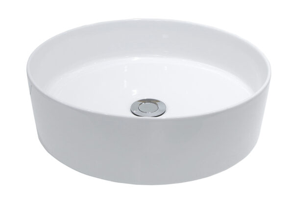 Link waskom rond 40 x 12 cm keramiek mat wit 323322