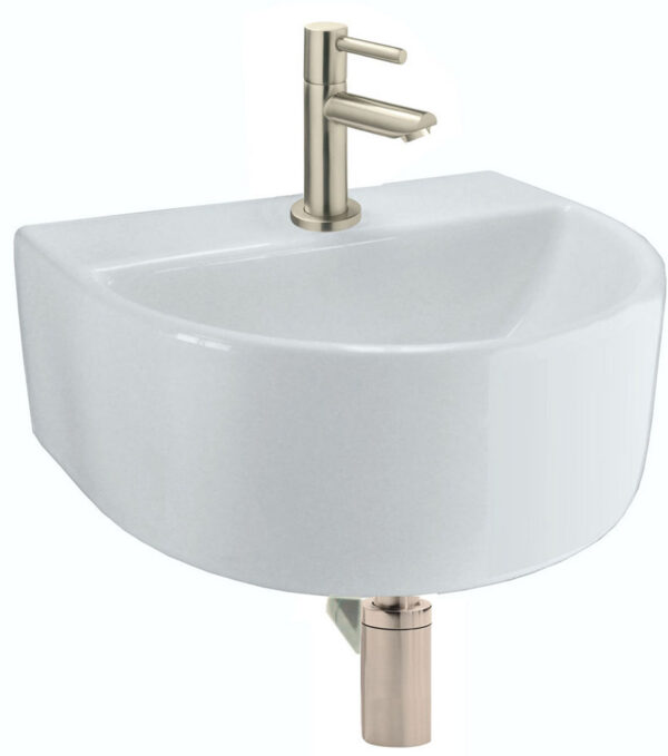 one-pack Lara fontein + Amador geborsteld staal 323599