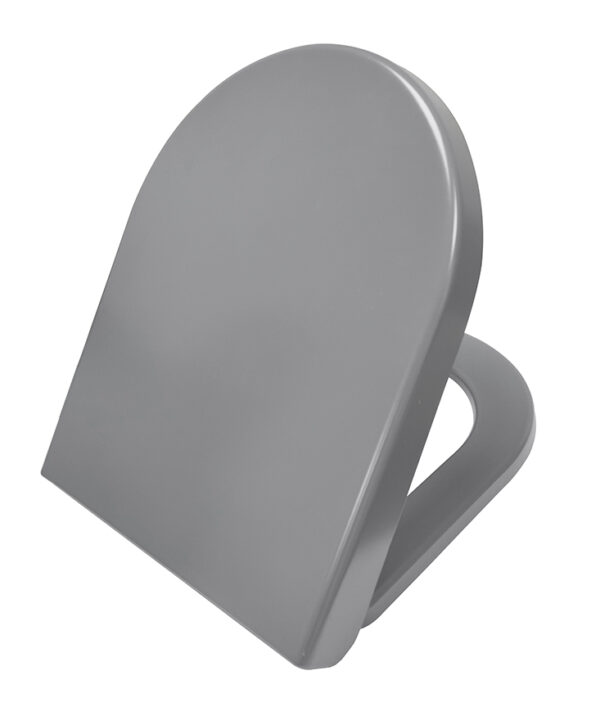 Vesta toiletzitting softclose en quick release mat grijs 323765