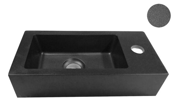 Rhea S mini fontein rechts 36,5 x 18 x 9 cm quartz 324497