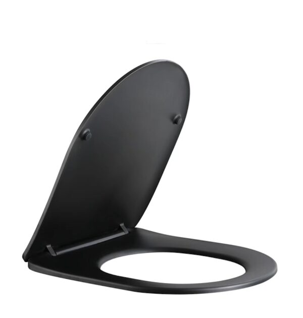Nibiru toiletzitting softclose en quick release mat zwart 324643