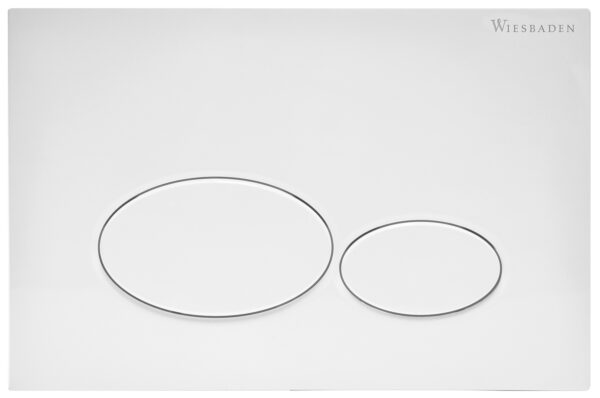 X32 drukplaat voor inbouwreservoir glans wit 324660