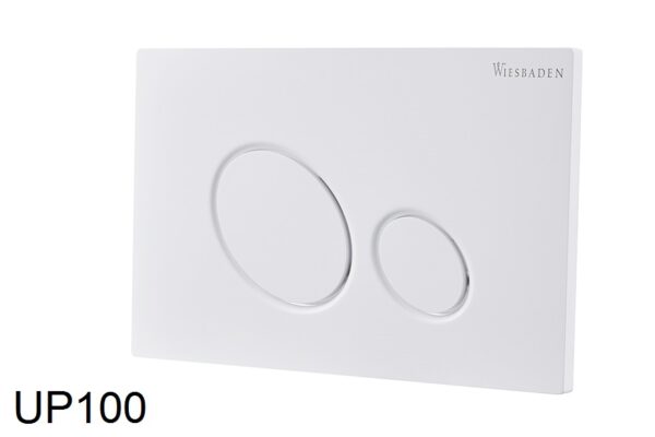 X10 drukplaat voor inbouwreservoir glans wit 324663