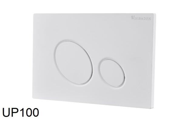 X10 drukplaat voor inbouwreservoir mat wit 324665