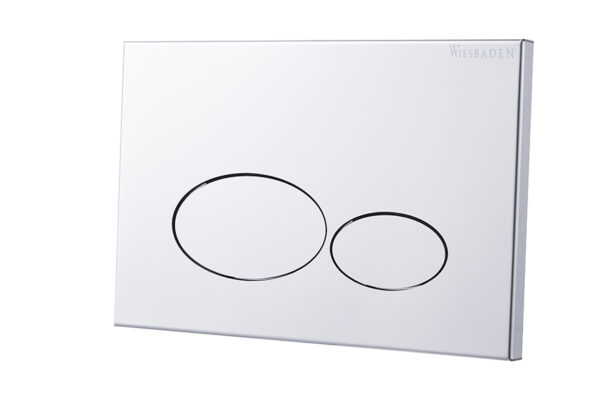X32 Metal drukplaat voor inbouwreservoir chroom 324671