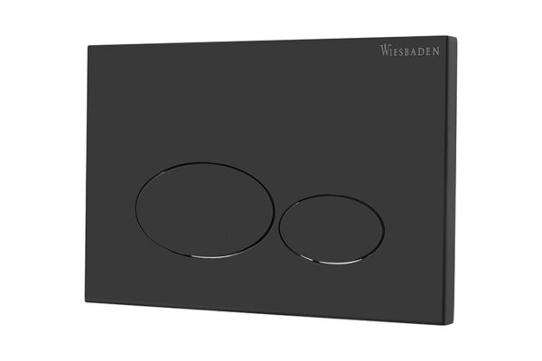X32 Metal drukplaat voor inbouwreservoir mat zwart 324672