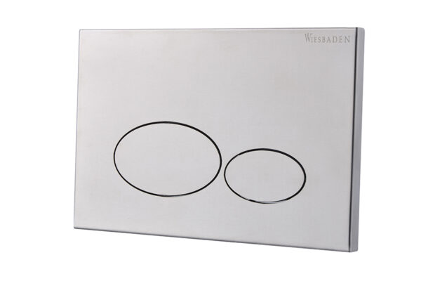 X32 Metal drukplaat voor inbouwreservoir geborsteld staal 324673