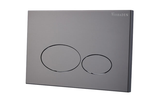 X32 Metal drukplaat voor inbouwreservoir gunmetal 324674