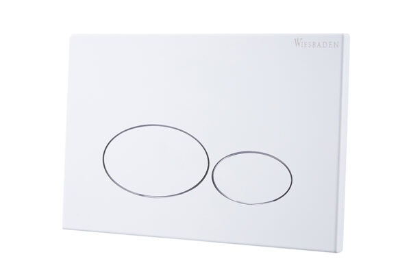 X32 Metal drukplaat voor inbouwreservoir glans wit 324677