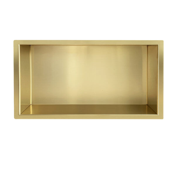 Demis inbouwnis 30 x 60 x 7 cm geborsteld messing 332192