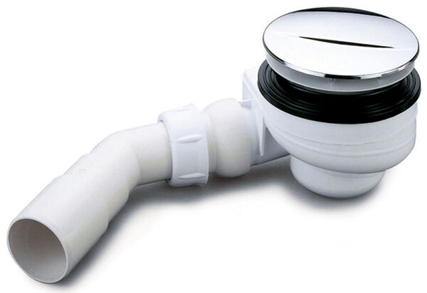 Turboflow douchebaksifon voor afvoergat 90mm chroom 333529