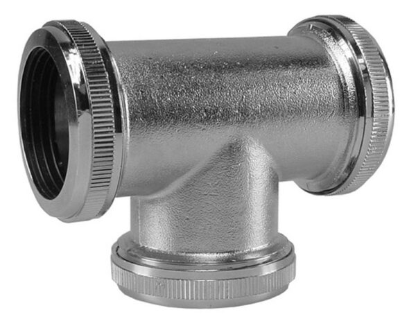 UniMatch buisverbinder T-stuk 32 mm chroom 333546