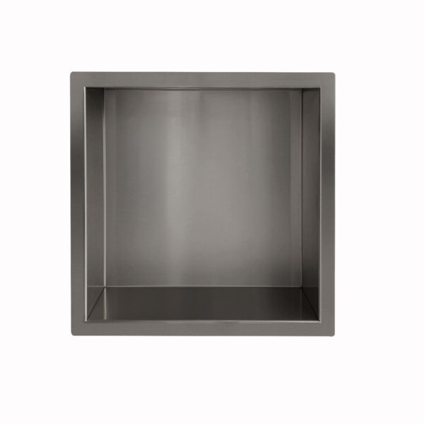 Demis inbouwnis 30 x 30 x 10 cm gunmetal 334268
