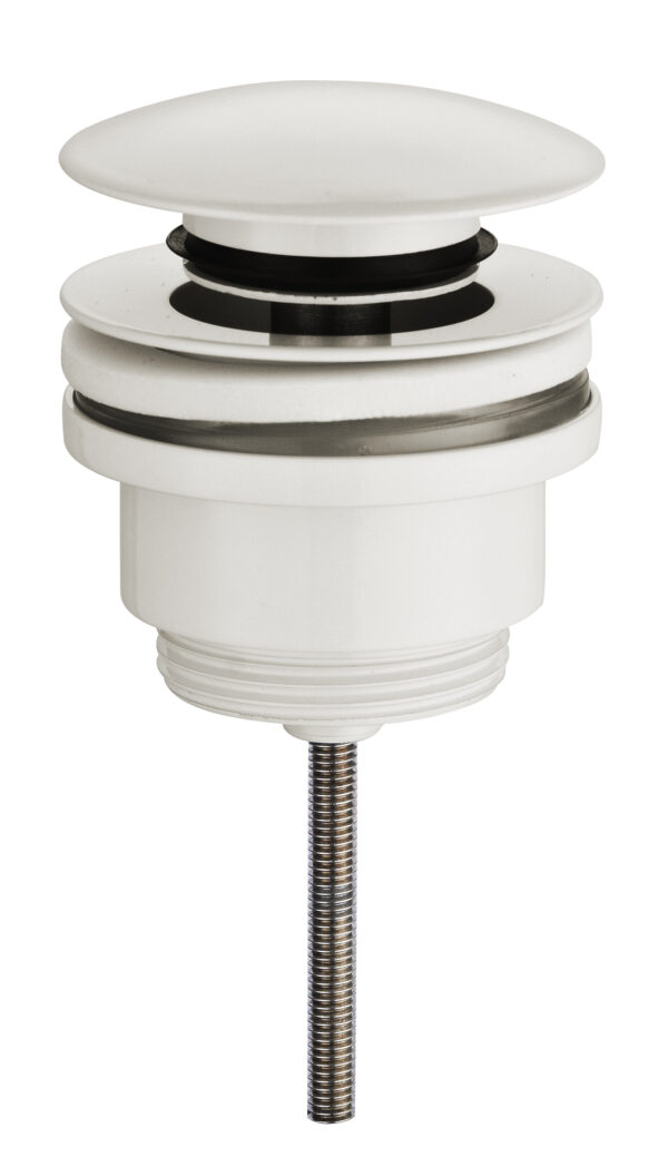 UniMatch clickwaste afvoerplug 5/4" glans wit 334449