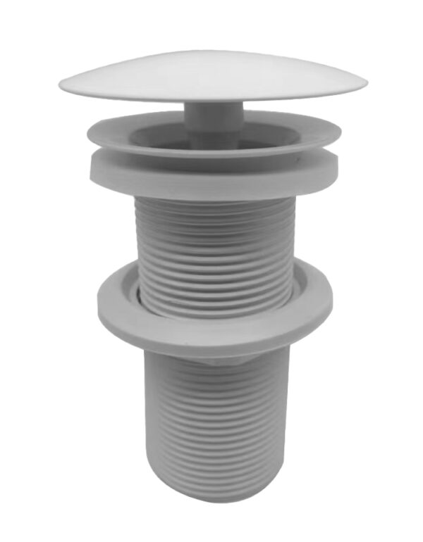 UniMatch open afvoerplug verlengd 5/4" glans wit 334498