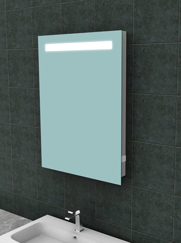 Tigris spiegel rechthoek met LED en stopcontact 60 x 80 cm 383840
