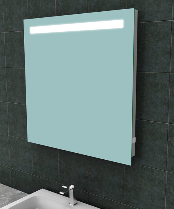Tigris spiegel vierkant met LED en stopcontact 80 x 80 cm 383841