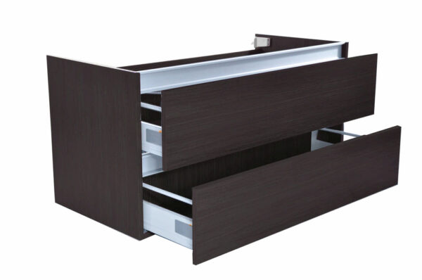 Vision onderkast met 2 laden 100 x 46 cm houtnerf grijs 383907