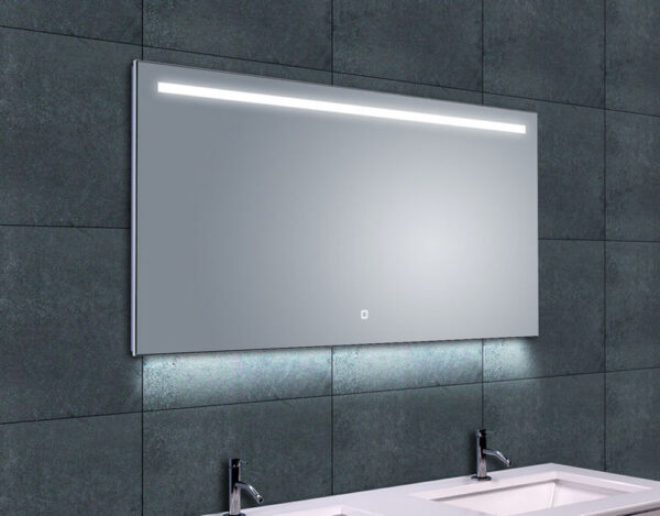 Ambi one spiegel rechthoek met LED, dimbaar en spiegelverwarming 120 x 60 cm 384123