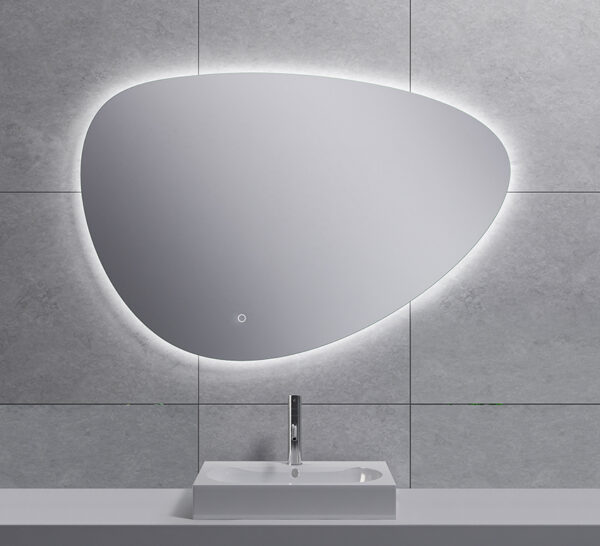 Uovo spiegel ovaal met LED, dimbaar en spiegelverwarming 100 cm 384166