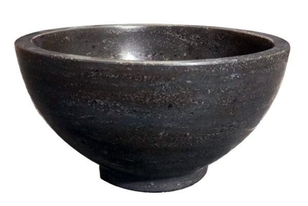 Raw waskom rond 20x11 cm hardsteen gezoet 393510