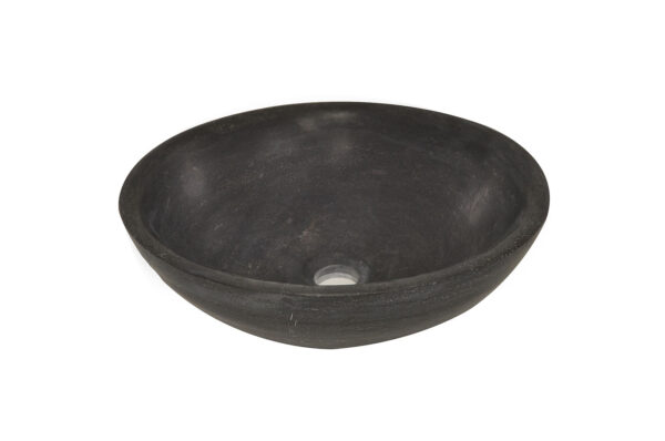 Raw waskom rond 40x14 cm hardsteen gezoet 393524