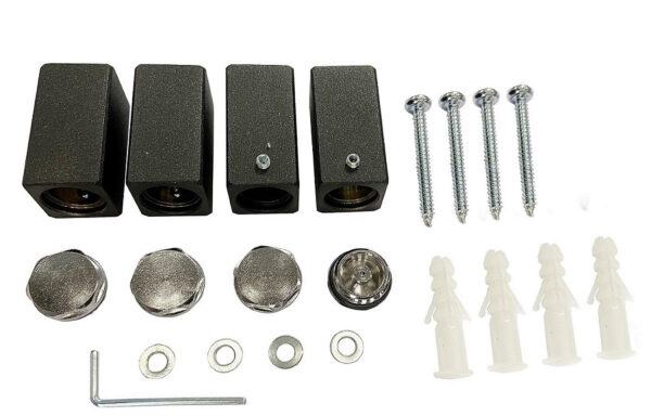 bevestigingset antraciet tbv sierradiator Tower 413563