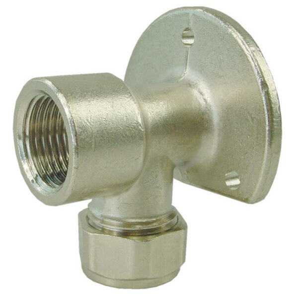 P-803Wp messing knel muurplaat 1/2"binnen x 15 vernikkeld 634213