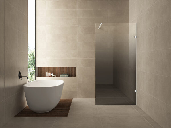 Less inloopdouche rechts 1000 x 2000 x 8 mm nano spiegelrook- naar helder glas/mat wit 203002