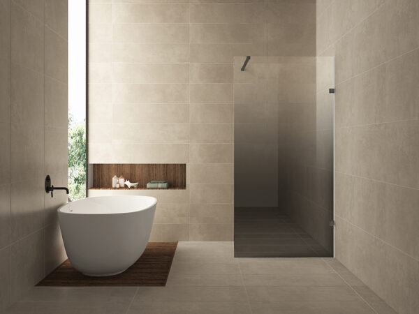 Less inloopdouche rechts 1200 x 2000 x 8 mm nano spiegelrook- naar helder glas/gunmetal 203011