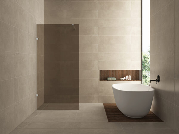 Less inloopdouche 800 x 2000 x 8 mm nano vintage brons glas/chroom 203101